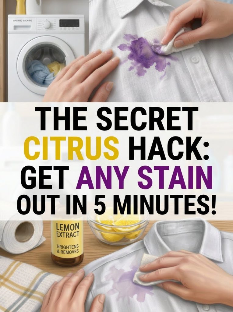 The secret citrus hack showing how to remove stains from clothes fast using natural ingredients
