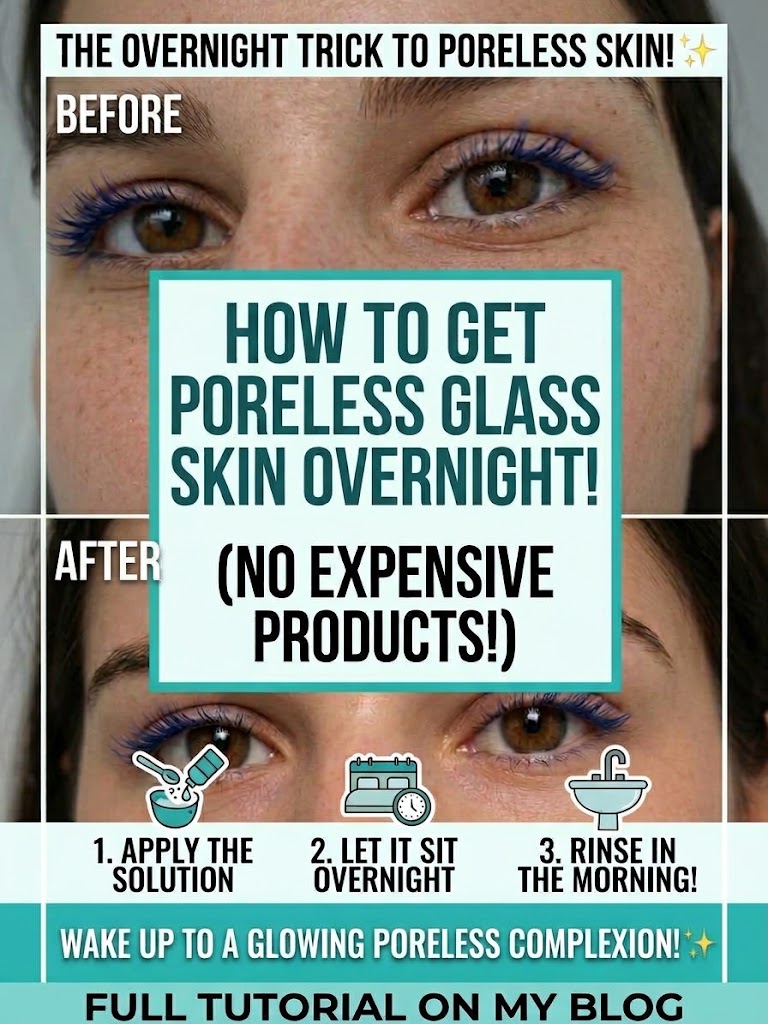 How to get glass skin overnight using a natural skincare routine before and after results